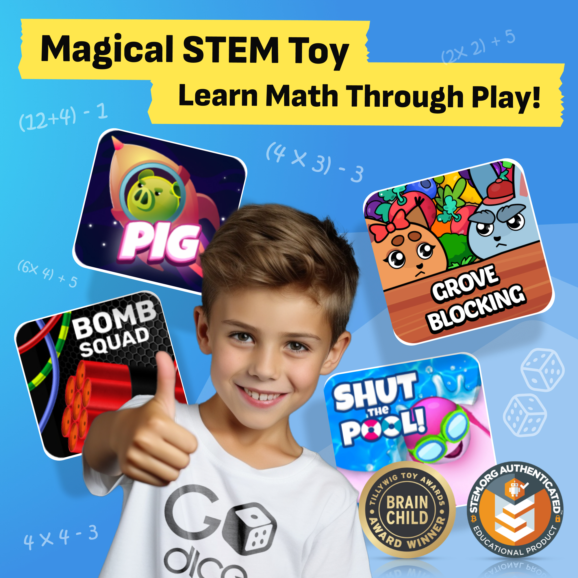 Magical STEM toy two-pack product packaging
